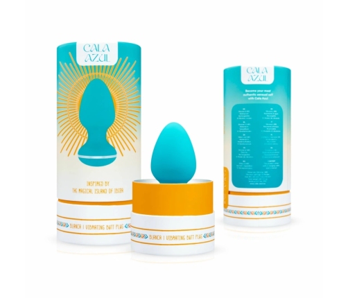 Cala Azul Blanca Vibrating Intimate Plug 10 Modes Waterproof USB Rechargeable