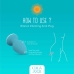 Cala Azul Blanca Vibrating Intimate Plug 10 Modes Waterproof USB Rechargeable