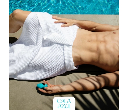 Cala Azul Blanca Vibrating Intimate Plug 10 Modes Waterproof USB Rechargeable