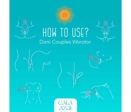 Cala Azul Dani Multi-Functional Partner Device, 10 Modes, Blue Silicone