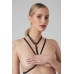 Secret Love Strappy Harness Bralette Black - Adjustable Fashion Accessory