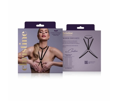 Secret Love Strappy Harness Bralette Black - Adjustable Fashion Accessory