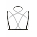 Bijoux Indiscrets Fia Strappy Harness Bralette Black - Adjustable Chic Lingerie