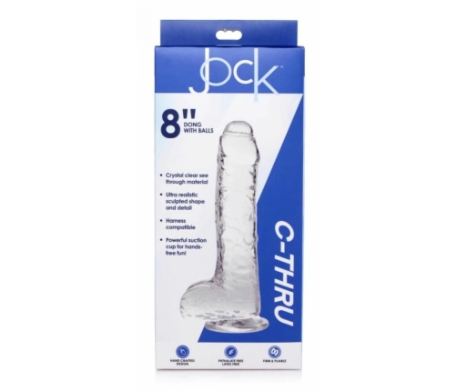 Curve Toys Jock C-Thru Transparent Intimate Model 21 cm