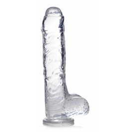 Curvetoys Jock C-Thru Transparent Intimate Machine 25 cm with Suction Base