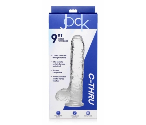 Curvetoys Jock C-Thru Transparent Intimate Machine 25 cm with Suction Base