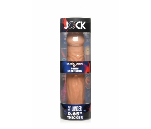 JOCK Extra Long Extension Sleeve 7.6cm TPE Adjustable - Tan