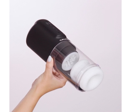 CRUIZR CX10 Intimate Machine with Thrust, Rotation & Vibration, Black