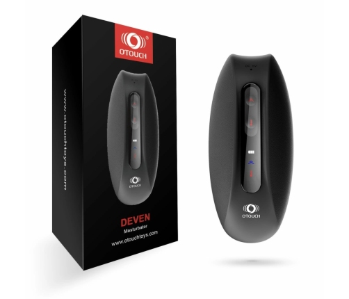 OTOUCH Deven Automatic Intimate Device Silicone Black 6 Modes Heated