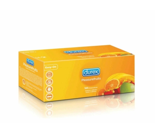 Durex Pleasurefruits Flavored Latex Condoms Bulk 144 pcs - Assorted Flavors