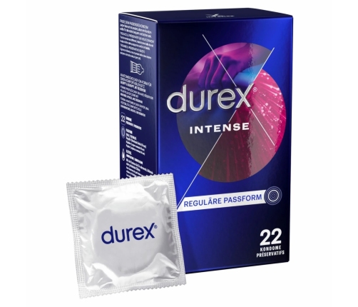 Durex Intense Orgasmic 24 pcs - Stimulating Lubricated Condoms