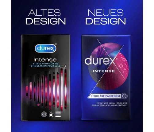 Durex Intense Orgasmic 24 pcs - Stimulating Lubricated Condoms