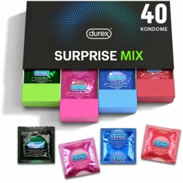 Durex Surprise Mix 40-Pack - Variety Latex Protection Assortment