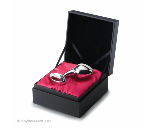 Njoy Pure Plug Large Stainless Steel Anatomical Intimate Device 3.8 cm