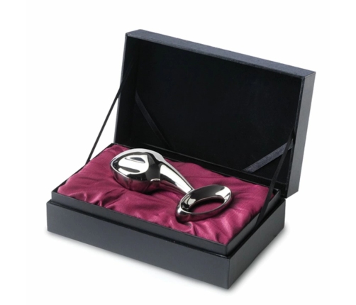 Njoy Pure Plug 2.0 Stainless Steel Model - Large Size, Ribbed Surface