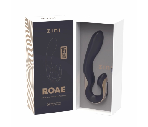 Zini ROAE SE Black/Gold Precision Triple-Stimulation Device