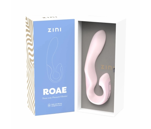 ZINI ROAE Pink Multi-Zone Precision Vibrator, 5 Speeds, 15 Modes