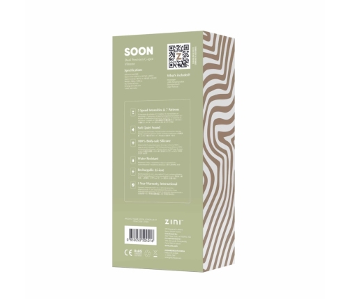 ZINI SOON Legion Blue Dual Precision Massager, 12 Modes, Rechargeable