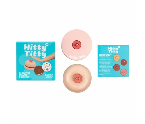 Tease & Please Hitty Titty Game - Fast-Paced Party Card Set with Bell