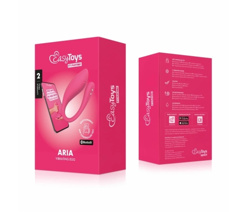 EasyConnect Aria Vibrating Egg - App-Controlled Wireless Device, Pink