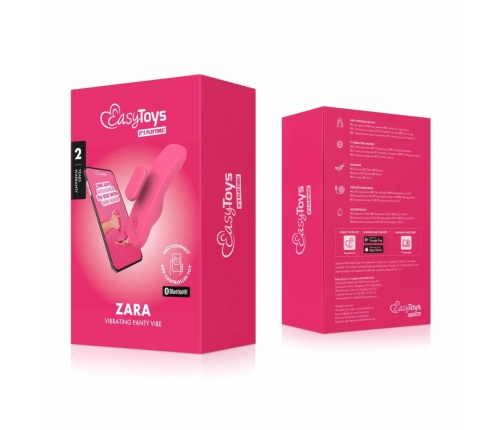 EasyConnect Zara App-Controlled Compact Panty Device - Magnetic Clip, Black