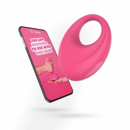 EasyConnect Leo App-Controlled Vibrating Silicone Fitness Ring Black
