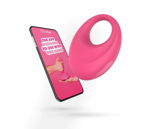 EasyConnect Leo App-Controlled Vibrating Silicone Fitness Ring Black