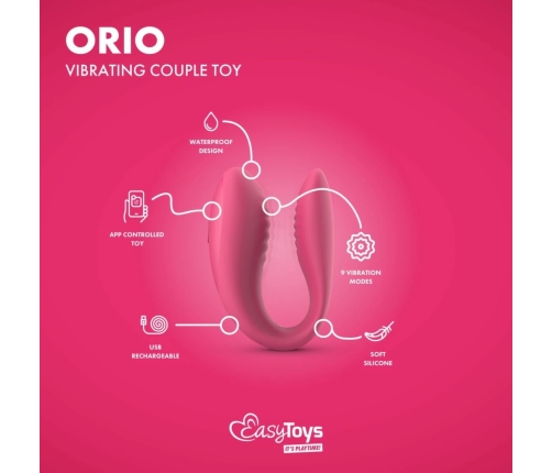 EasyConnect Orio Intimate Duo Device App-Controlled, Violet, Compact Size