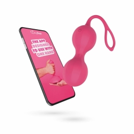 EasyConnect Stella App-Controlled Vibrating Pelvic Floor Trainer, Pink