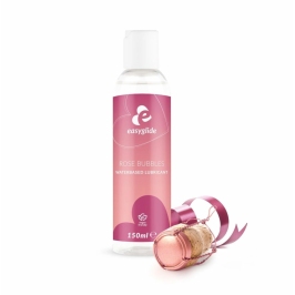 EasyGlide Rose Bubbles Water-Based Lubricant 150ml, pH-Balanced Formula