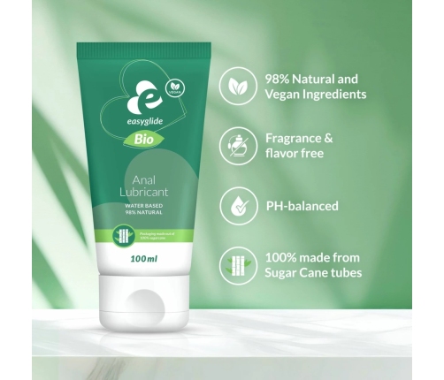 EasyGlide Bio & Natural Water-Based Lubricant Anal 100ml - Thick Formula