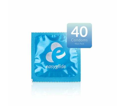 EasyGlide Original 40-Pack Anatomically Shaped Smooth Condoms