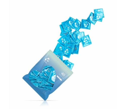 EasyGlide Original 40-Pack Anatomically Shaped Smooth Condoms