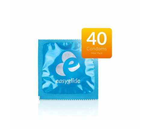 EasyGlide Flavored Latex Condoms 40 pcs - Assorted Fruit Aroma, Anatomical Fit