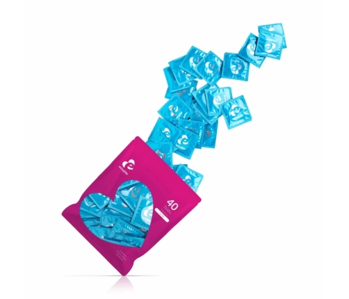 EasyGlide Extra Thin Latex Condoms 40pcs - Anatomical Fit, Ultra Sensitivity
