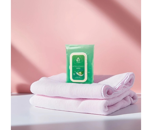 EasyGlide After Intimacy Refreshing Wipes with Aloe & Tea Tree Oil 20pcs