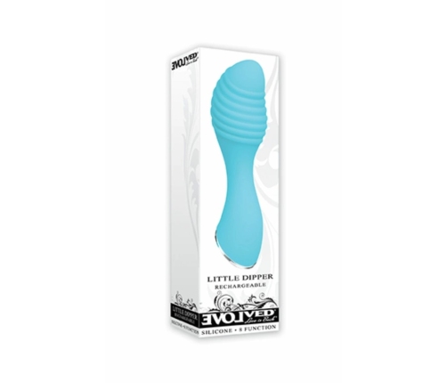 Evolved Little Dipper Rechargeable Intimate Massager Aqua Silicone