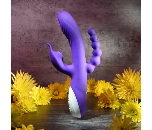 Evolved Lick Me Triple Motor Silicone Intimate Machine - Purple