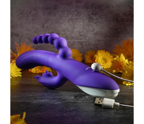 Evolved Lick Me Triple Motor Silicone Intimate Machine - Purple