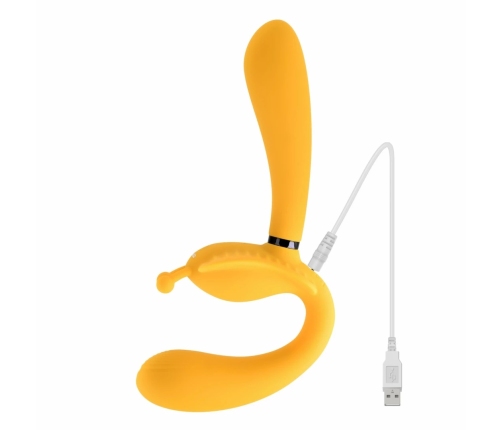 Evolved The Monarch Strapless Vibrating System Yellow Silicone USB