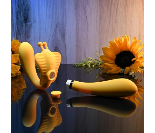 Evolved The Monarch Strapless Vibrating System Yellow Silicone USB