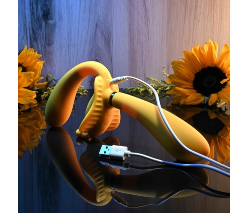 Evolved The Monarch Strapless Vibrating System Yellow Silicone USB