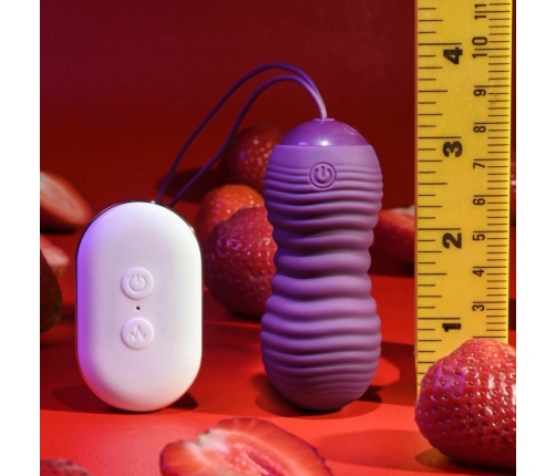 Evolved Eager Egg Remote-Controlled Vibrating Device Purple Waterproof