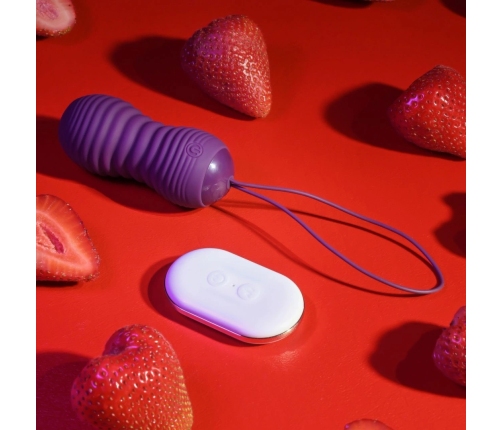 Evolved Eager Egg Remote-Controlled Vibrating Device Purple Waterproof