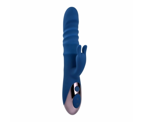 Evolved The Ringer Rabbit Dual-Action Vibrator Royal Blue Silicone USB