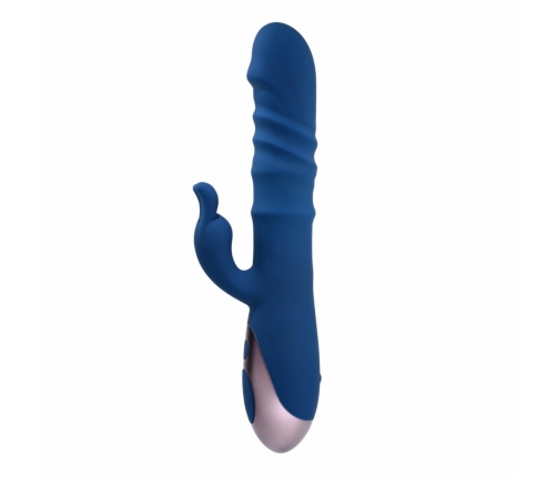 Evolved The Ringer Rabbit Dual-Action Vibrator Royal Blue Silicone USB