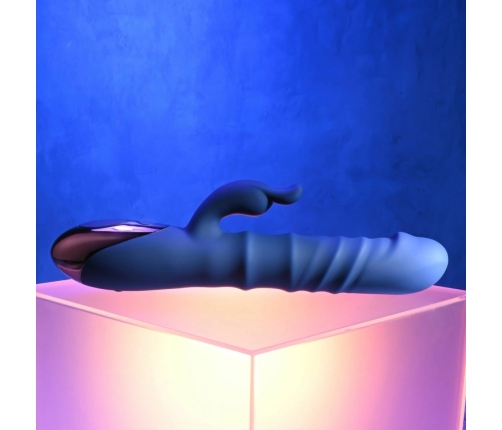 Evolved The Ringer Rabbit Dual-Action Vibrator Royal Blue Silicone USB