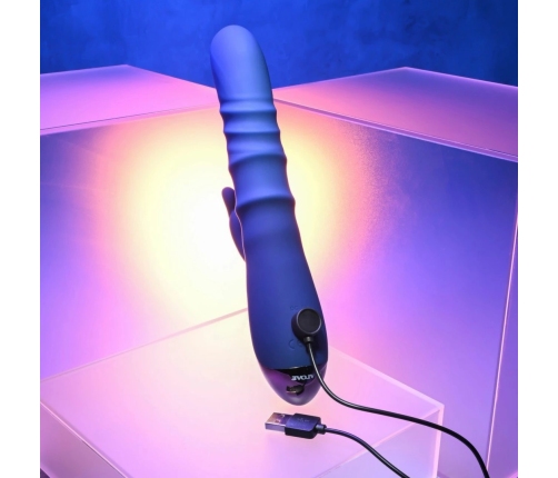 Evolved The Ringer Rabbit Dual-Action Vibrator Royal Blue Silicone USB