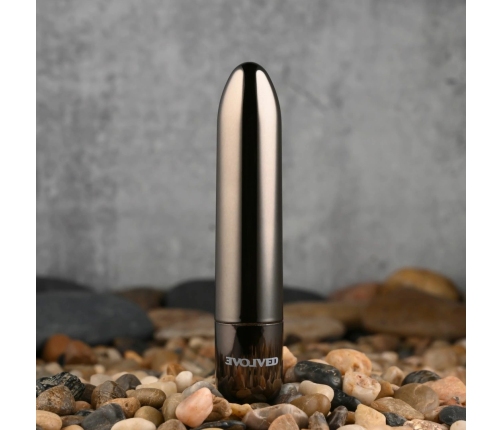 Evolved Real Simple Mini Bullet Vibrator Black Chrome USB Rechargeable