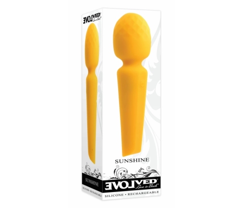 Evolved Sunshine Wand Rechargeable Silicone Vibrator Orange